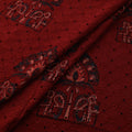 Hakoba Hand Block Ajrakh Print Natural Dyed Cotton Fabric 20