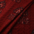 Hakoba Hand Block Ajrakh Print Natural Dyed Cotton Fabric 21