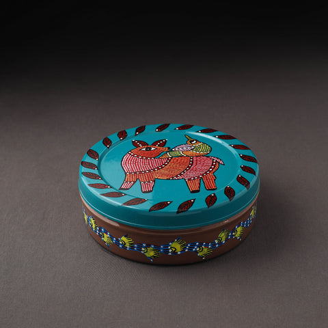 Gond Handpainted Stainless Steel Casserole 42