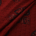 Hakoba Hand Block Ajrakh Print Natural Dyed Cotton Fabric 22