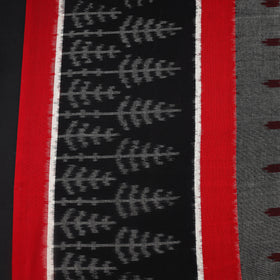 Buy Grey Handloom Cotton Pochampally Double Ikat Fabric