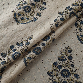 Hakoba Hand Block Ajrakh Print Natural Dyed Cotton Fabric 24
