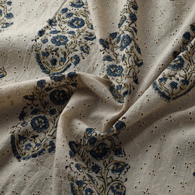 Hakoba Hand Block Ajrakh Print Natural Dyed Cotton Fabric 24