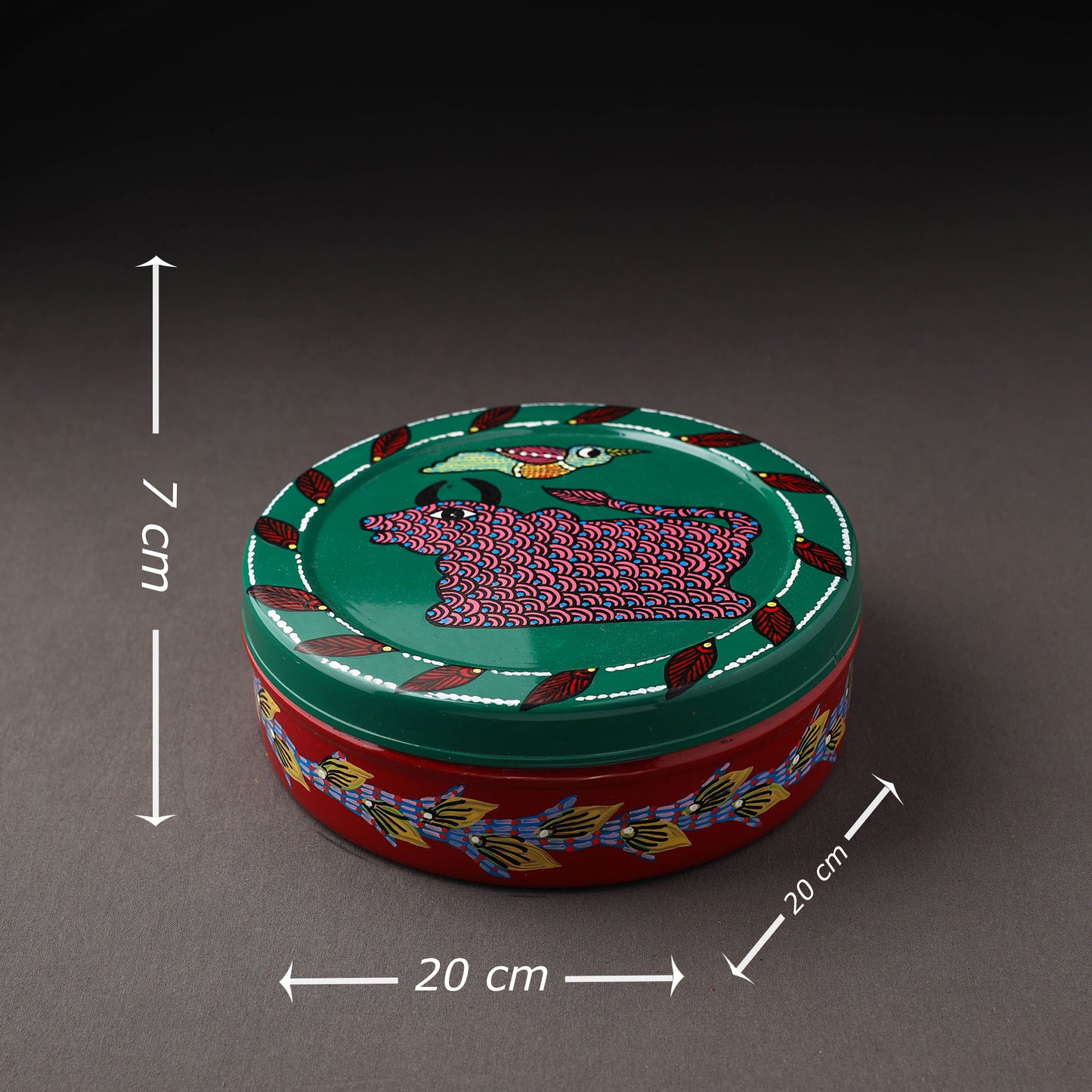 Gond Handpainted Stainless Steel Casserole 47