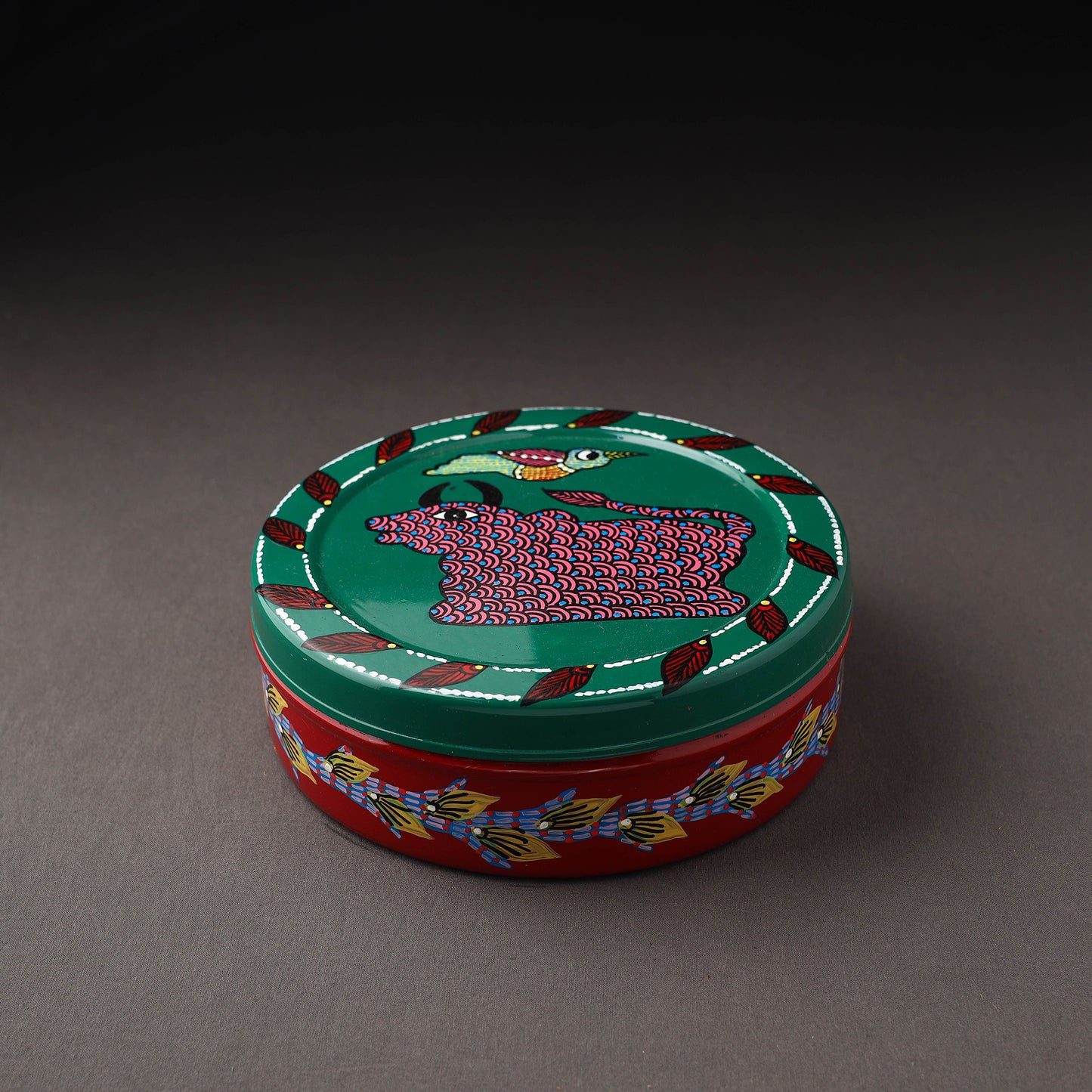 Gond Handpainted Stainless Steel Casserole 47