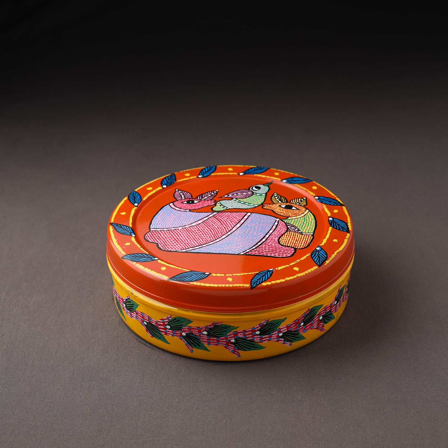 Gond Handpainted Stainless Steel Casserole 50