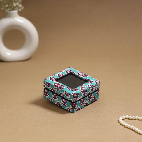 Handcrafted Printed Fabric Ring/Earring Box 63