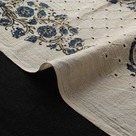 Hakoba Hand Block Ajrakh Print Natural Dyed Cotton Fabric 30