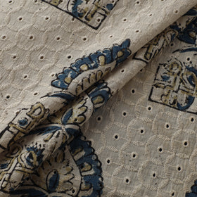 Hakoba Hand Block Ajrakh Print Natural Dyed Cotton Fabric 32