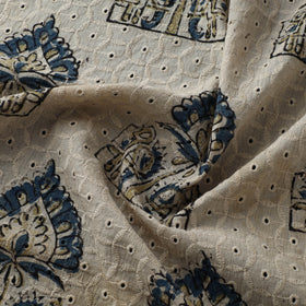 Hakoba Hand Block Ajrakh Print Natural Dyed Cotton Fabric 32