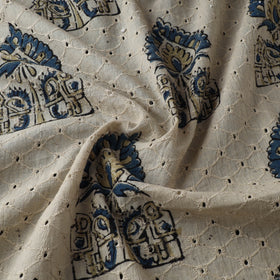 Hakoba Hand Block Ajrakh Print Natural Dyed Cotton Fabric 33