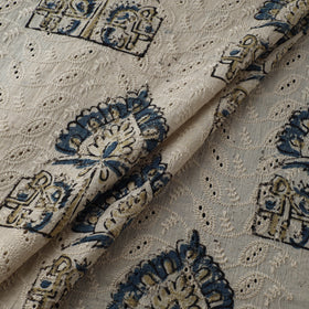 Hakoba Hand Block Ajrakh Print Natural Dyed Cotton Fabric 34