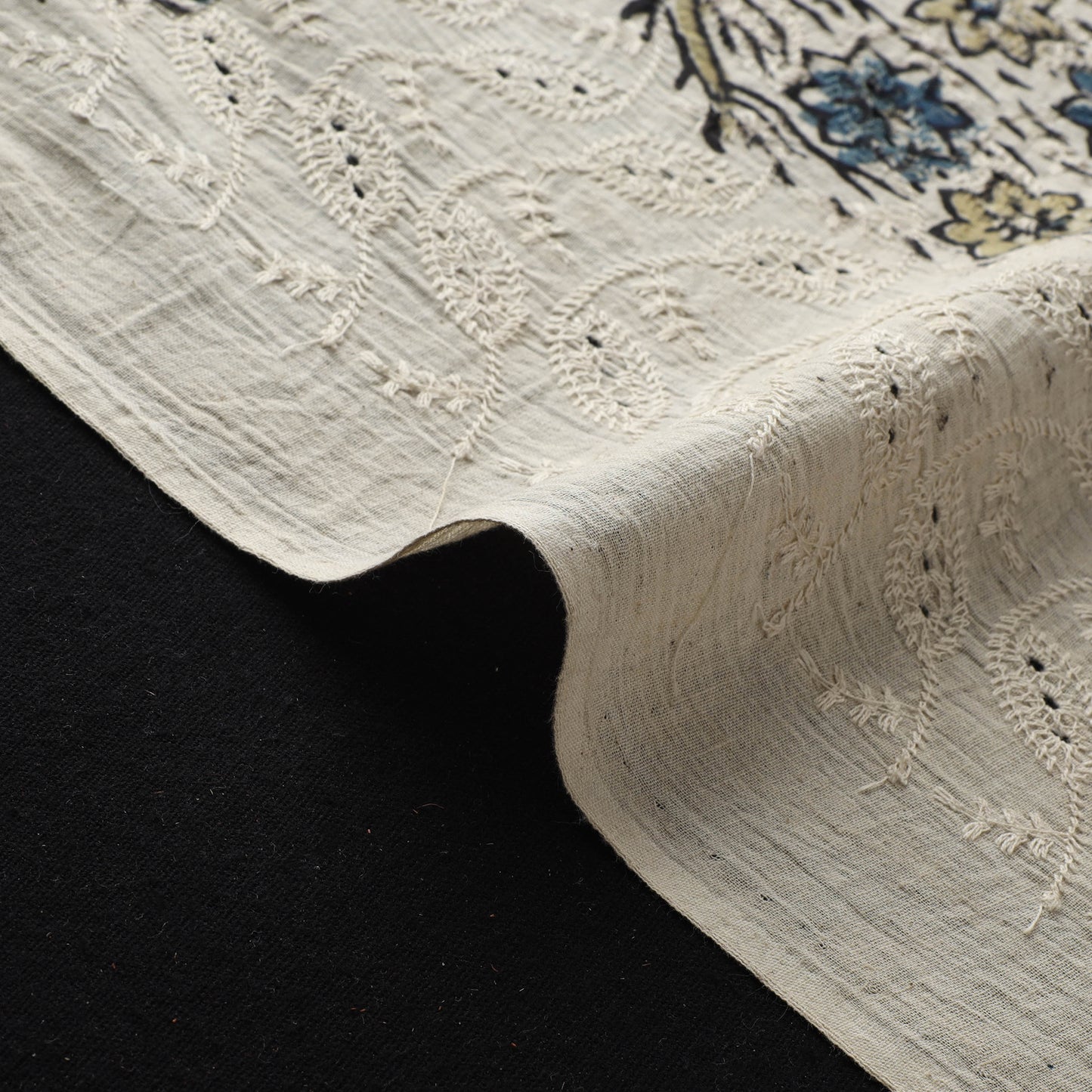 Hakoba Hand Block Ajrakh Print Natural Dyed Cotton Fabric 36