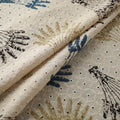 Hakoba Hand Block Ajrakh Print Natural Dyed Cotton Fabric 37