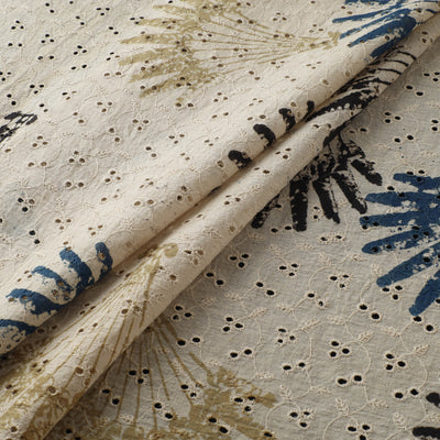 Hakoba Hand Block Ajrakh Print Natural Dyed Cotton Fabric 40