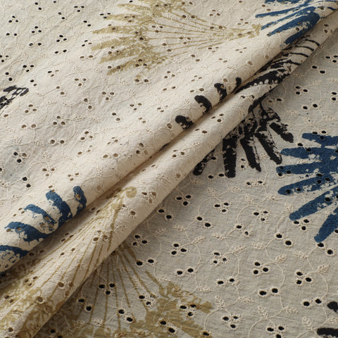 Hakoba Hand Block Ajrakh Print Natural Dyed Cotton Fabric 40