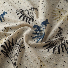 Hakoba Hand Block Ajrakh Print Natural Dyed Cotton Fabric 40