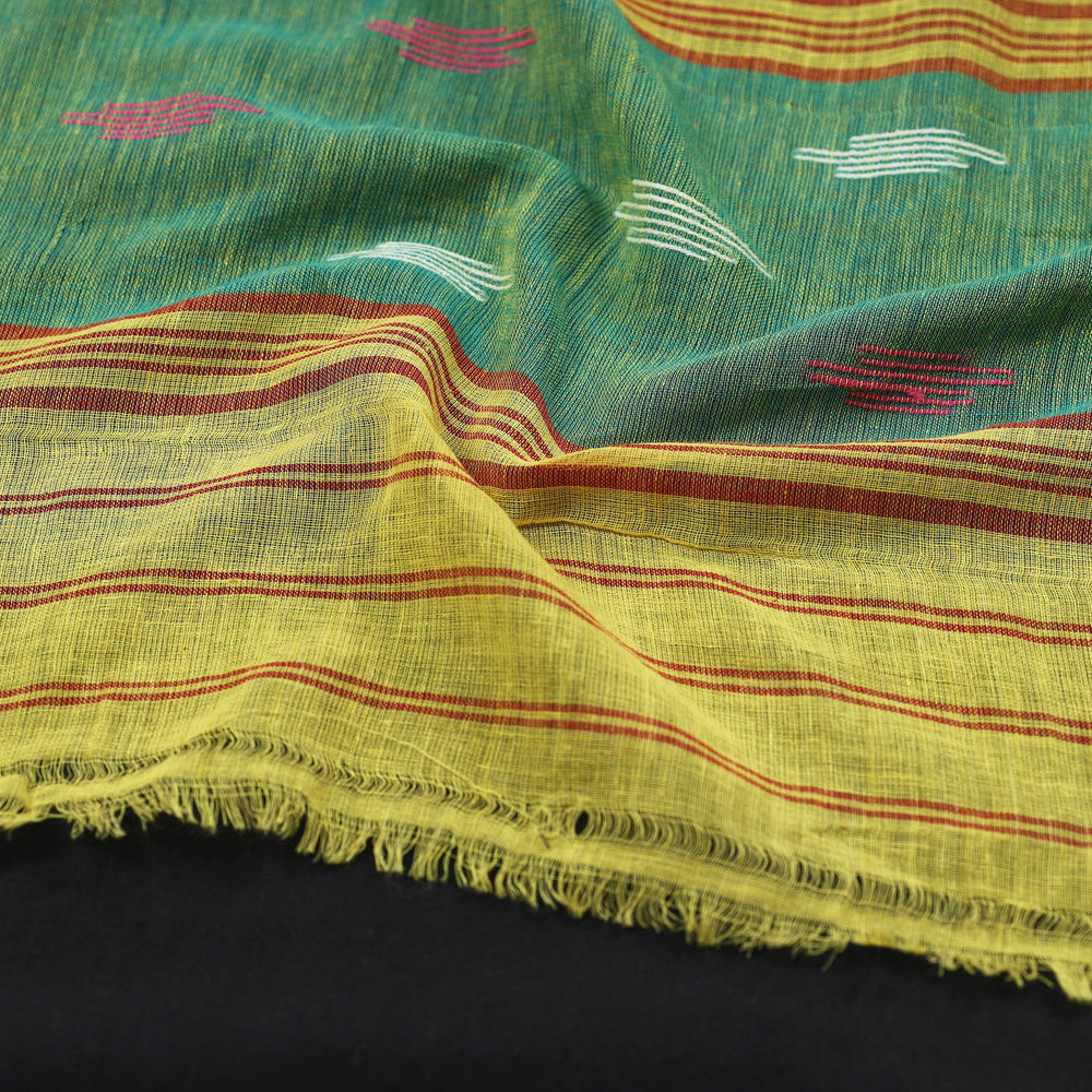 Yellow - Traditional Handloom Cotton Manipuri Stole