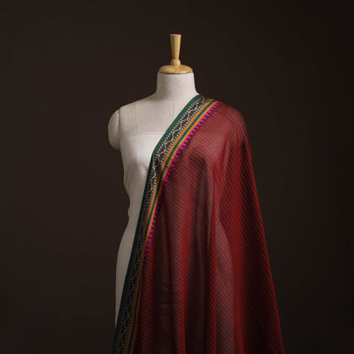 Dharwad Checks Cotton Fabric with Border 04
