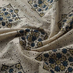 Hakoba Hand Block Ajrakh Print Natural Dyed Cotton Fabric 43