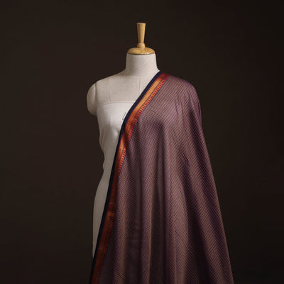 Dharwad Checks Cotton Fabric with Border 08