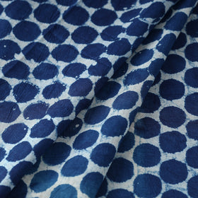 Blue - Indigo Bagru Block Print Cotton Fabric
