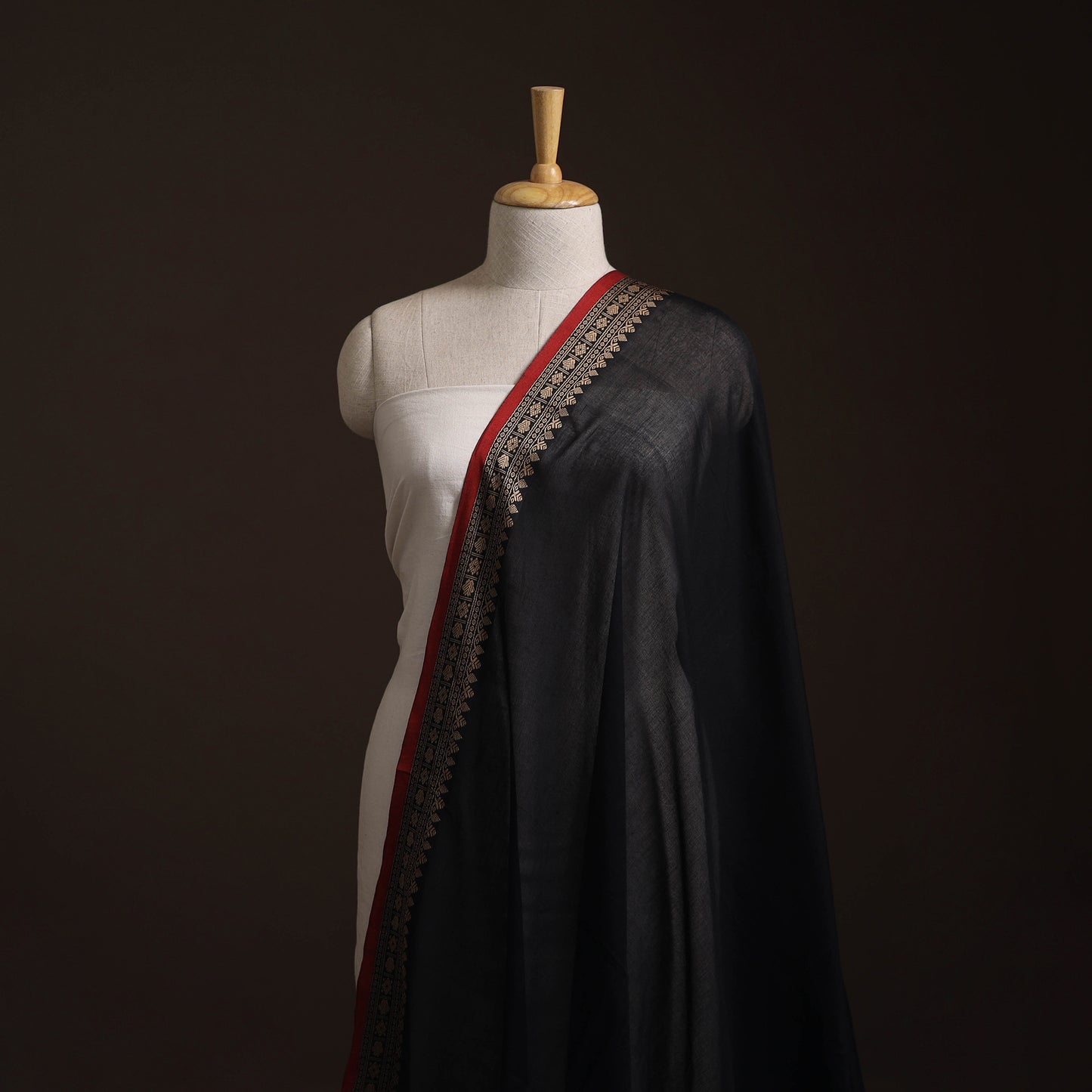 Dharwad Cotton Fabric with Thread Border 21