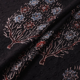 Hakoba Hand Block Ajrakh Print Natural Dyed Cotton Fabric 46