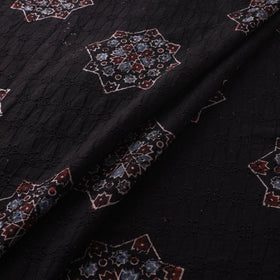 Hakoba Hand Block Ajrakh Print Natural Dyed Cotton Fabric 48