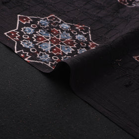 Hakoba Hand Block Ajrakh Print Natural Dyed Cotton Fabric 48