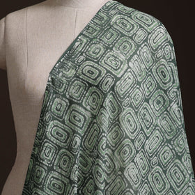 Green - Pure Mul Cotton Kutch Hand Block Batik Print Fabric 02