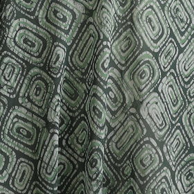 Green - Pure Mul Cotton Kutch Hand Block Batik Print Fabric 02