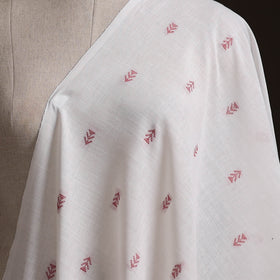 White - Prewashed Cotton Jacquard Fabric 54