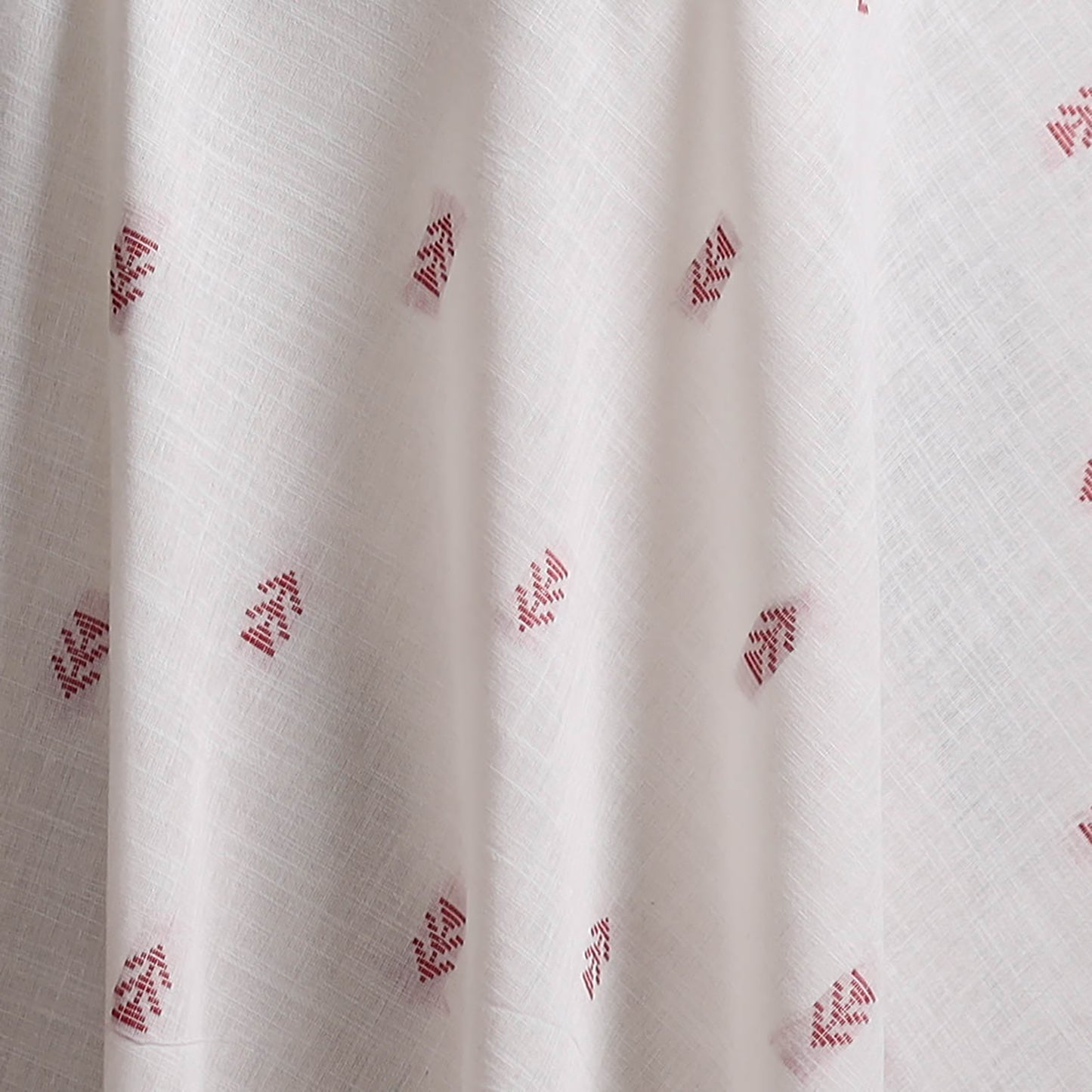 White - Prewashed Cotton Jacquard Fabric 54