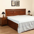Handloom Cotton Double Bedsheet (108 x 90 in) 03