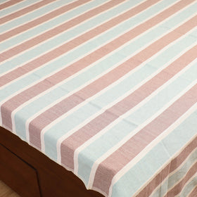 Handloom Cotton Double Bedsheet (108 x 90 in) 06