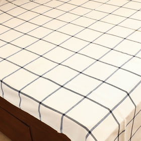 Handloom Cotton Double Bedsheet (108 x 90 in) 08