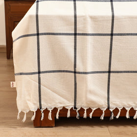 Handloom Cotton Double Bedsheet (108 x 90 in) 08