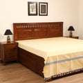 Handloom Cotton Double Bedsheet (108 x 90 in) 09