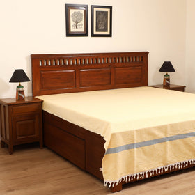 Handloom Cotton Double Bedsheet (108 x 90 in) 09