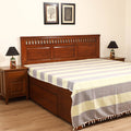 Handloom Cotton Double Bedsheet (108 x 90 in) 10