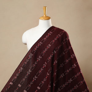 Maroon - Handloom Cotton Sambalpuri Ikat Fabric 27