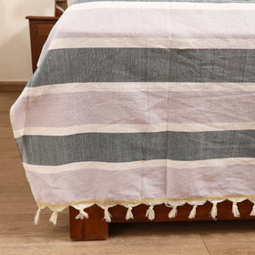 Handloom Cotton Double Bedsheet (108 x 90 in) 14