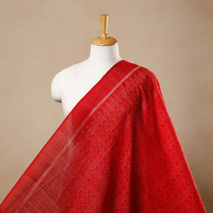 Red - Handloom Cotton Sambalpuri Ikat Fabric 33