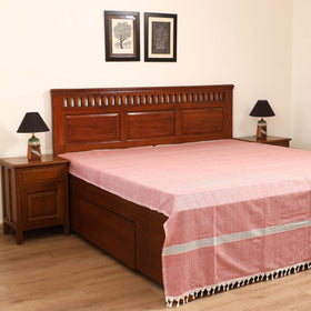 Handloom Cotton Double Bedsheet (108 x 90 in) 15
