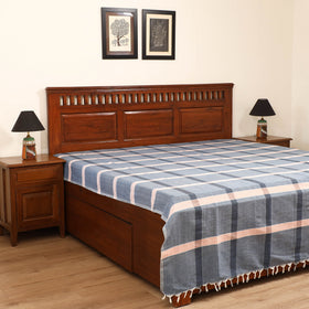 Handloom Cotton Double Bedsheet (108 x 90 in) 17