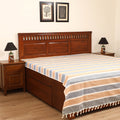 Handloom Cotton Double Bedsheet (108 x 90 in) 19