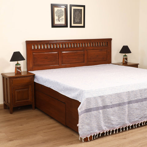 Handloom Cotton Double Bedsheet (108 x 90 in) 20