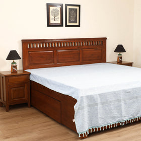 Handloom Cotton Double Bedsheet (108 x 90 in) 22