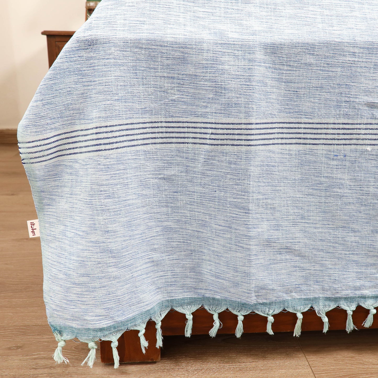 Handloom Cotton Double Bedsheet (108 x 90 in) 22
